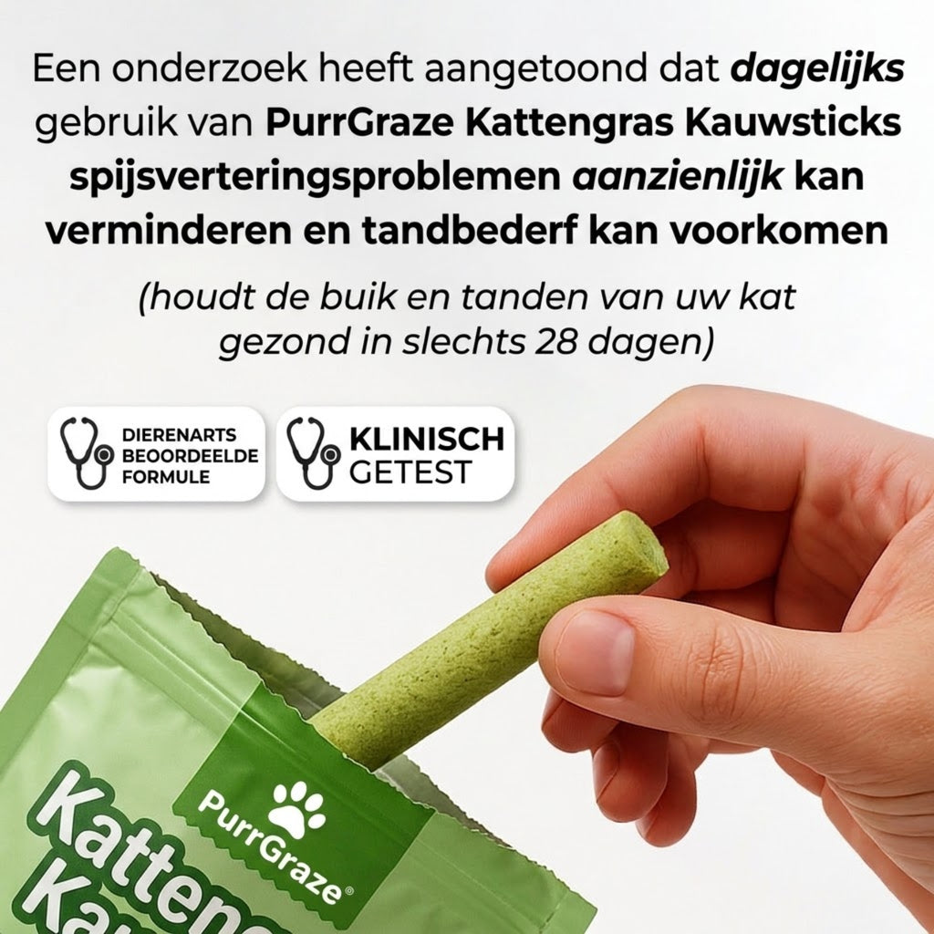 PurrGraze Kattengras Kauwsticks [Vandaag 2 + 1 gratis]